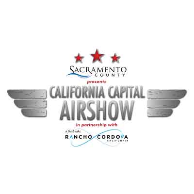 Sacramento County presents California Capital Airshow in partnership with City of Rancho Cordova logo